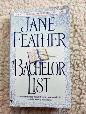 Jane Feather The Bachelor List Paperback 2004 Bantam Romance Novel Used Good
